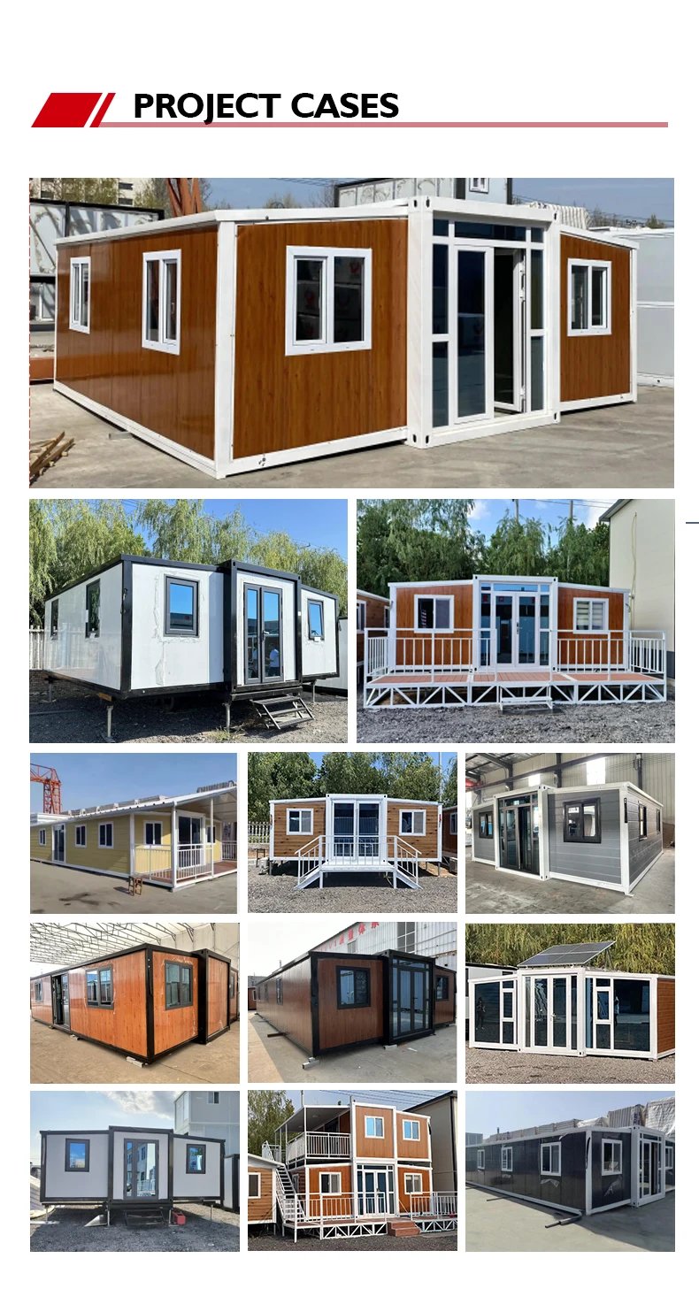 Ready Made Mobile Prefab Expandable 20 Ft Container Houses Prefab Folding Home with 2 3 4 5 Bedroom Luxury Prefabricated House