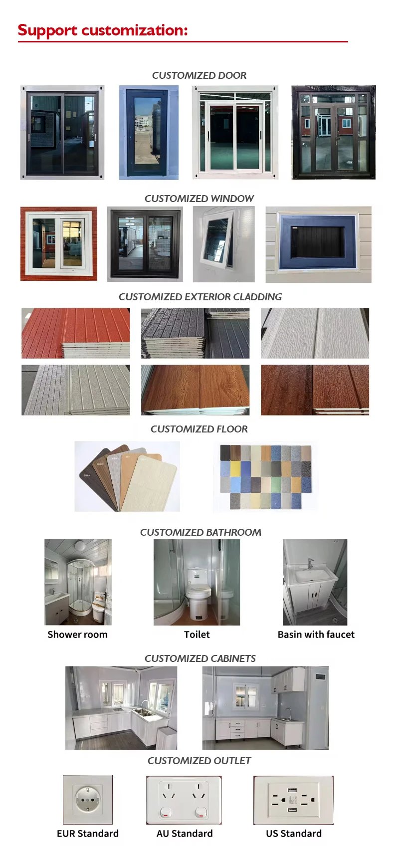 Ready Made Mobile Prefab Expandable 20 Ft Container Houses Prefab Folding Home with 2 3 4 5 Bedroom Luxury Prefabricated House