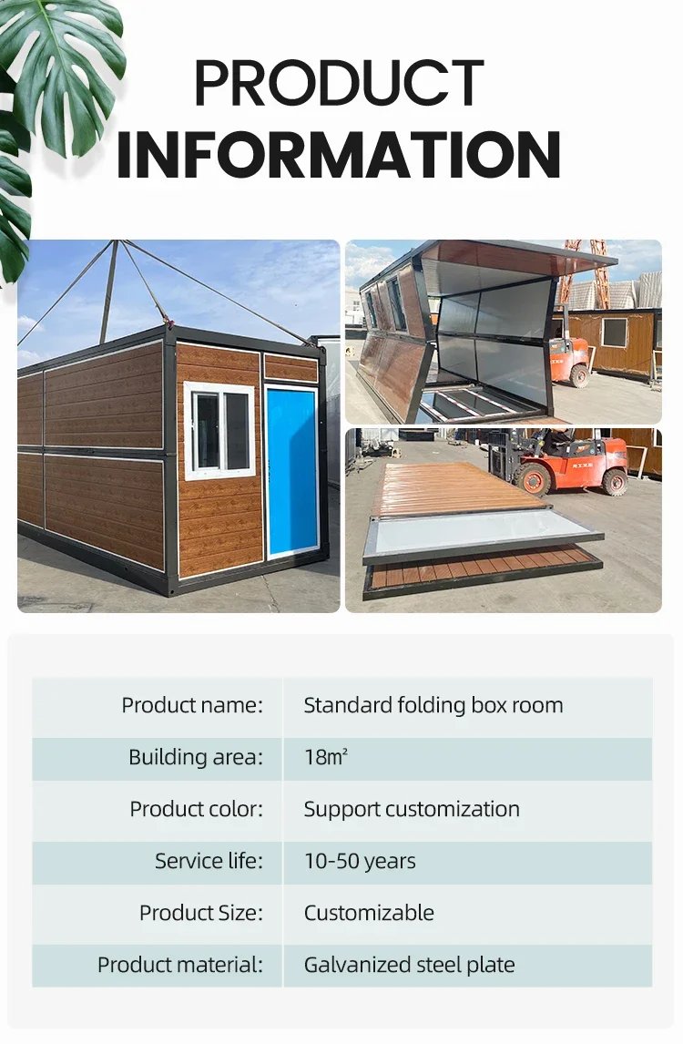 Factory Expandable Folding House Mobile Homes Portable Shipping Container House Ready To Ship Foldable Living House Container