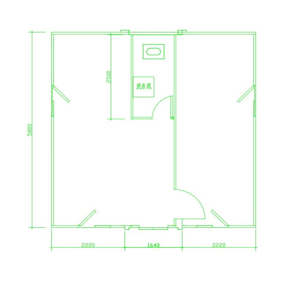 YG 20/40FT Tiny House Two-storey Innovations Container House Extendable Is Made of Carved Metal Plate with Glass Curtain Wall