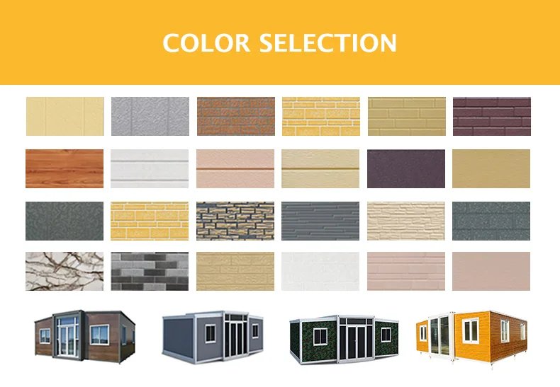 YG 20/40FT Tiny House Two-storey Innovations Container House Extendable Is Made of Carved Metal Plate with Glass Curtain Wall