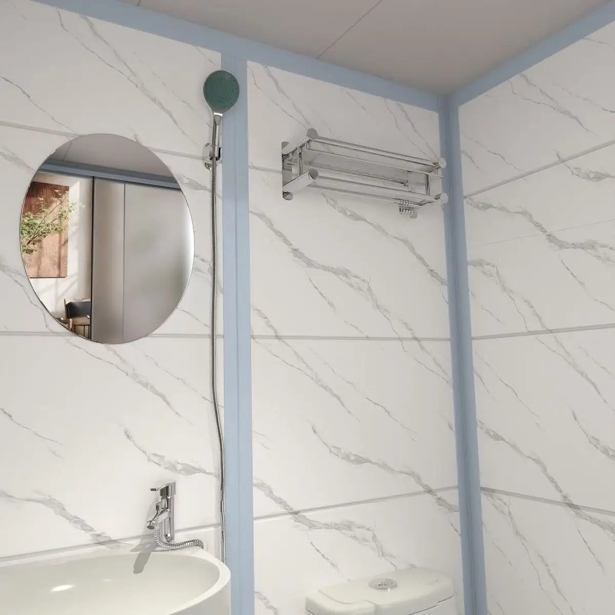 All-in-one Bathroom Hotel Tent Overall Bathroom Shower Room Finished Product Integrated Bathroom Rental Hotel Shower With Toilet (Copy)