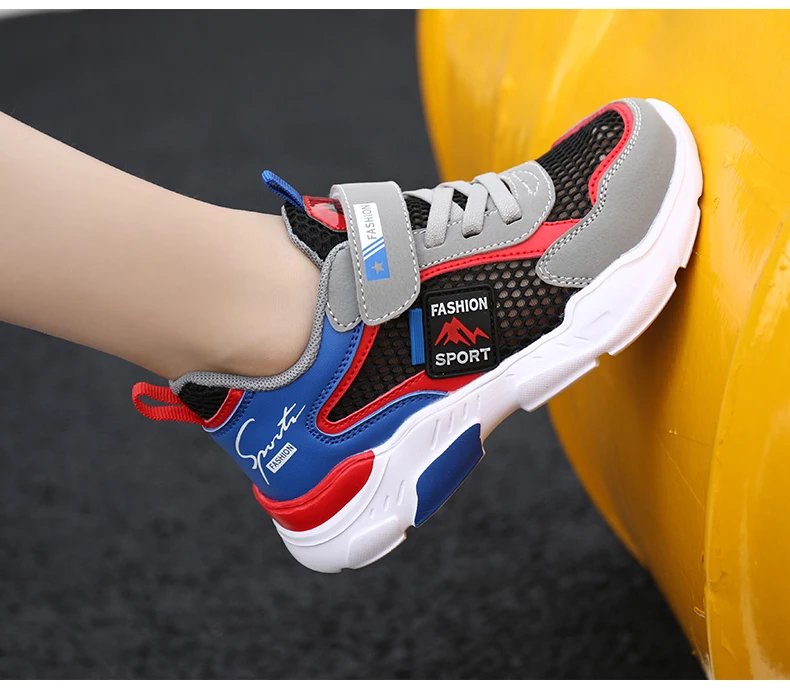 Children Casual Shoes Boys Light Student Summer 5 8 9 10 12 13 Years Old Sport Mesh Footwear Kids Fashion Chunky Sneakers Tenis