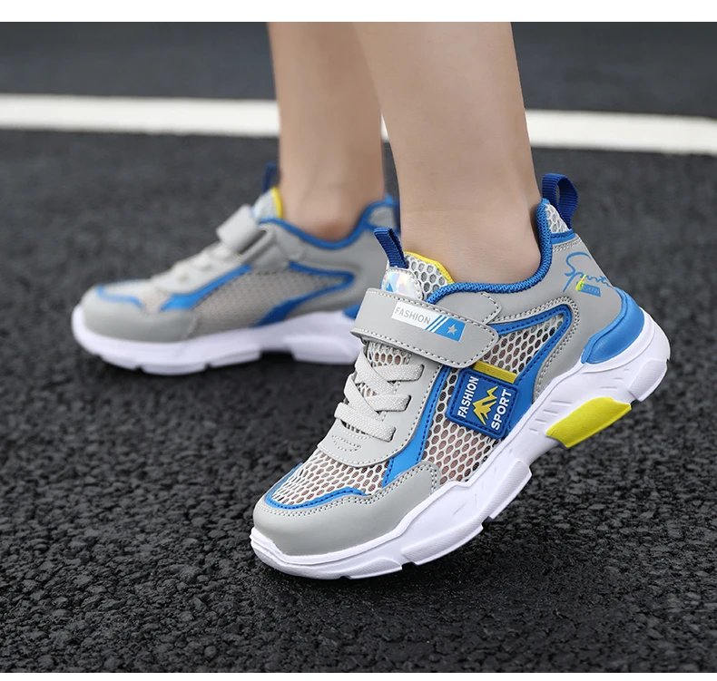 Children Casual Shoes Boys Light Student Summer 5 8 9 10 12 13 Years Old Sport Mesh Footwear Kids Fashion Chunky Sneakers Tenis