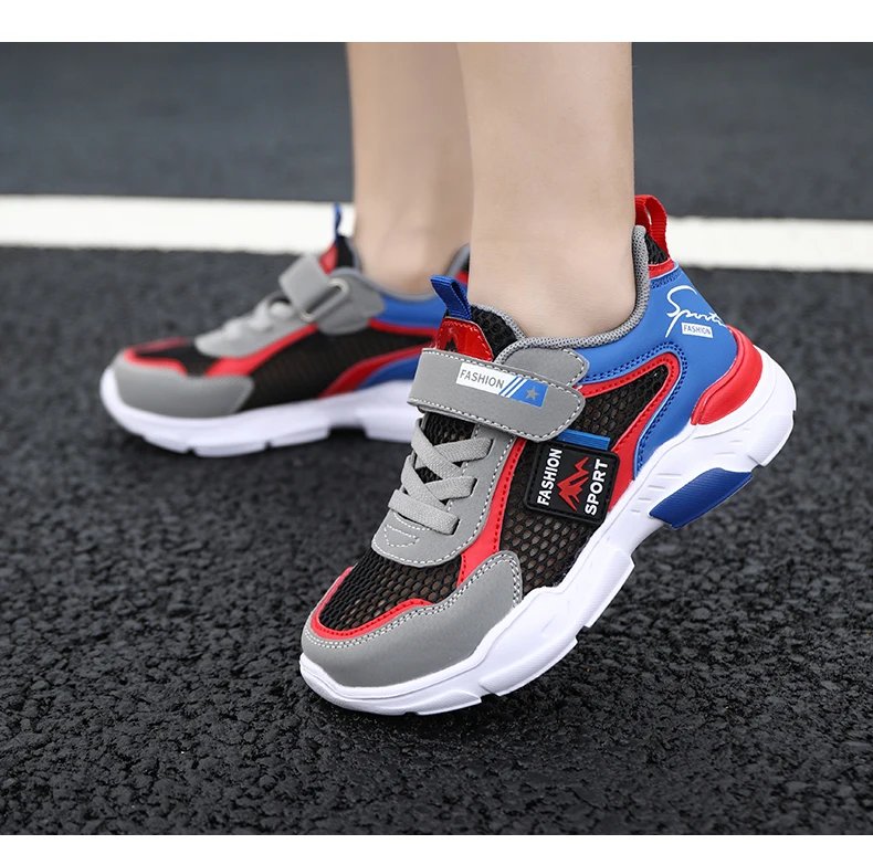 Children Casual Shoes Boys Light Student Summer 5 8 9 10 12 13 Years Old Sport Mesh Footwear Kids Fashion Chunky Sneakers Tenis