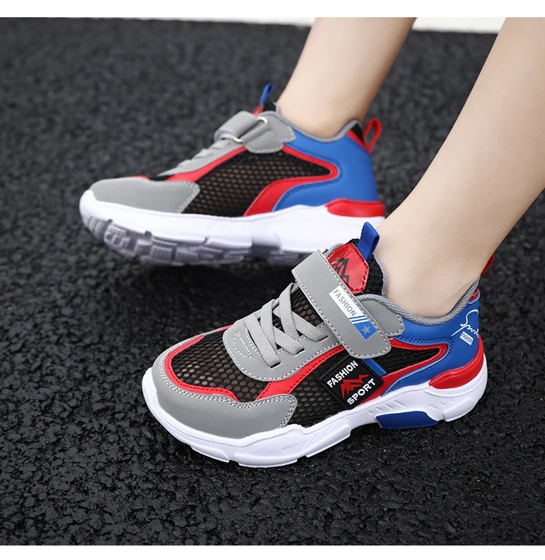 Children Casual Shoes Boys Light Student Summer 5 8 9 10 12 13 Years Old Sport Mesh Footwear Kids Fashion Chunky Sneakers Tenis