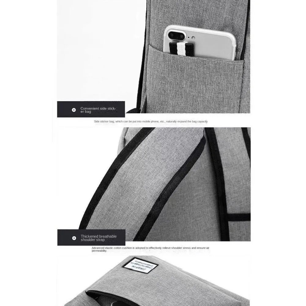 Trendy Men's Minimalist Backpack Versatile Backpack Large Capacity School Student Computer Travel Bag Washable Unisex Backpack