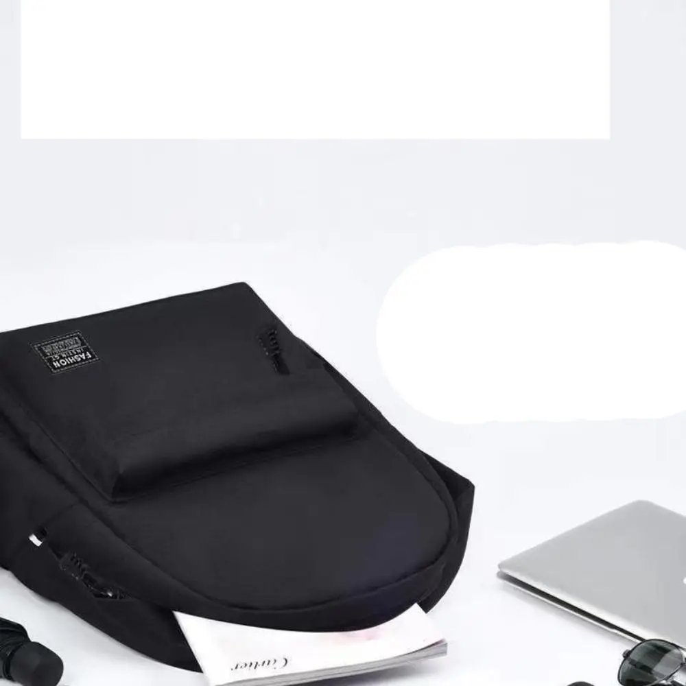 Trendy Men's Minimalist Backpack Versatile Backpack Large Capacity School Student Computer Travel Bag Washable Unisex Backpack