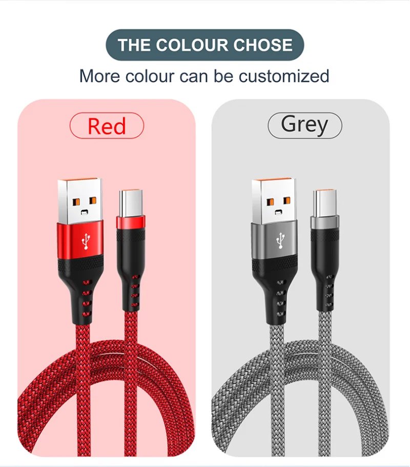 NNBILI 6a Verlengde Usb TYPE-C Kabel Gevlochten Datakabel For Samsung Huawei Xiaomi Switch Sony Ps5 TYPE-C 8M 5M 3M 2M 1M Kabel