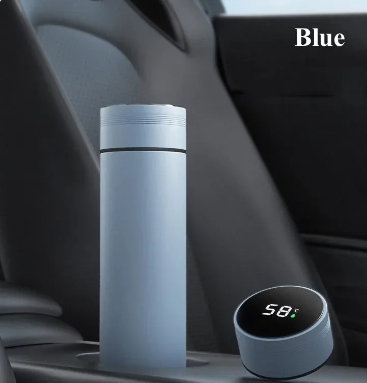 500ML Tea Water Separation Intelligent Insulated Mug Thermos Flask Stainless Steel Vacuum Kettle Coffee Mug Thermos Mug