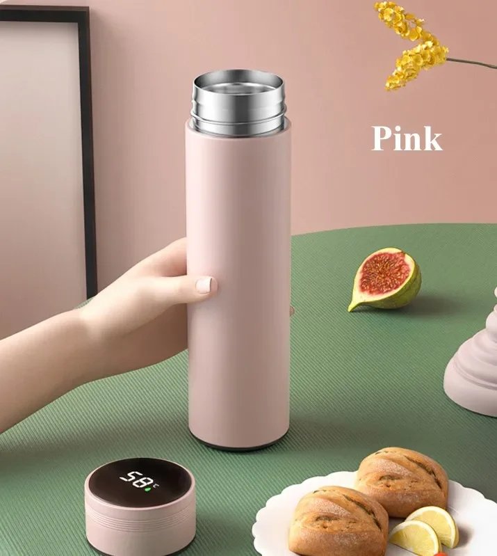 500ML Tea Water Separation Intelligent Insulated Mug Thermos Flask Stainless Steel Vacuum Kettle Coffee Mug Thermos Mug