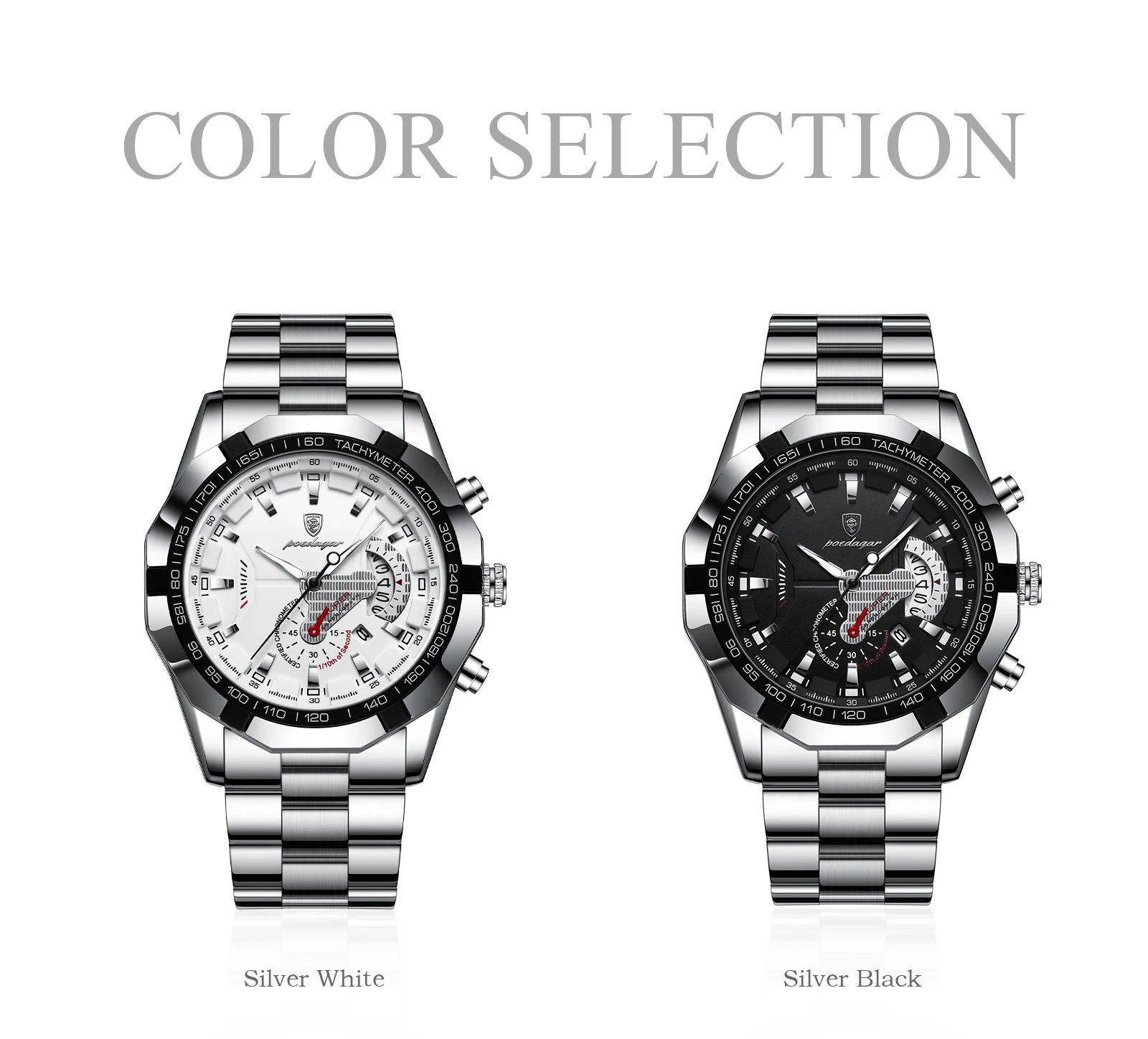 Business Military Men Clock Waterproof Luminous Calendar Man Wristwatch Stainless Steel Quartz Men's Watches Male Reloj