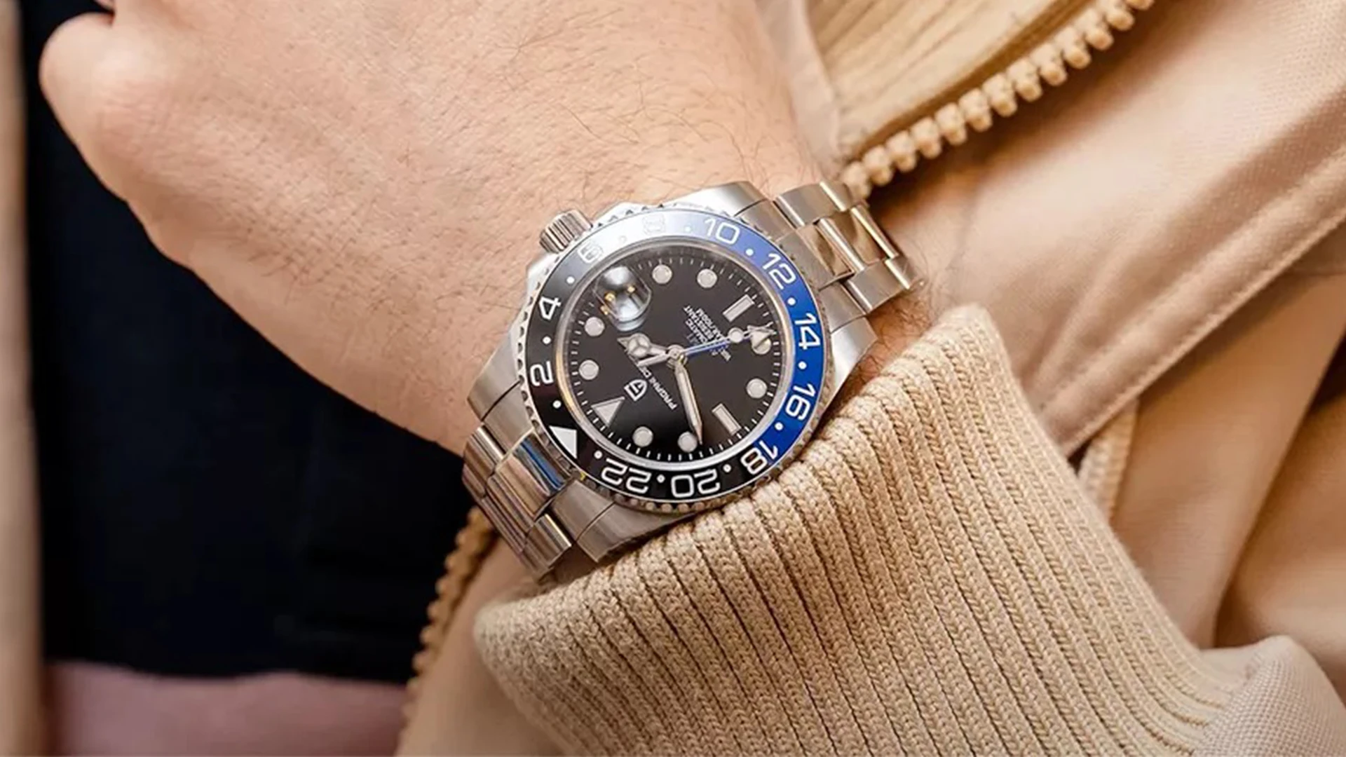 PAGANI DESIGN GMT Watches Men's Luxury Automatic Mechanical Wristwatch Sapphire Glass 40MM Stainless Steel Waterproof Watch PAGANI DESIGN GMT Watches Men's Luxury Automatic Mechanical Wristwatch Sapphire Glass 40MM Stainless Steel Waterproof Watch