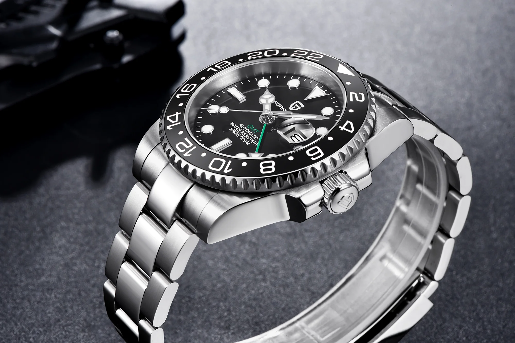 PAGANI DESIGN GMT Watches Men's Luxury Automatic Mechanical Wristwatch Sapphire Glass 40MM Stainless Steel Waterproof Watch PAGANI DESIGN GMT Watches Men's Luxury Automatic Mechanical Wristwatch Sapphire Glass 40MM Stainless Steel Waterproof Watch