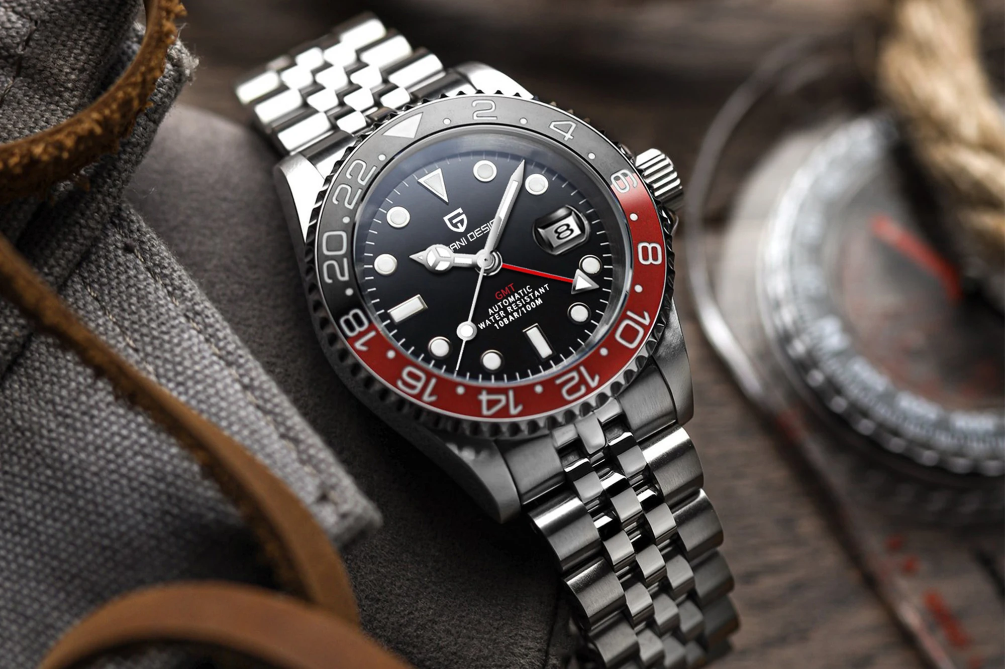 PAGANI DESIGN GMT Watches Men's Luxury Automatic Mechanical Wristwatch Sapphire Glass 40MM Stainless Steel Waterproof Watch PAGANI DESIGN GMT Watches Men's Luxury Automatic Mechanical Wristwatch Sapphire Glass 40MM Stainless Steel Waterproof Watch