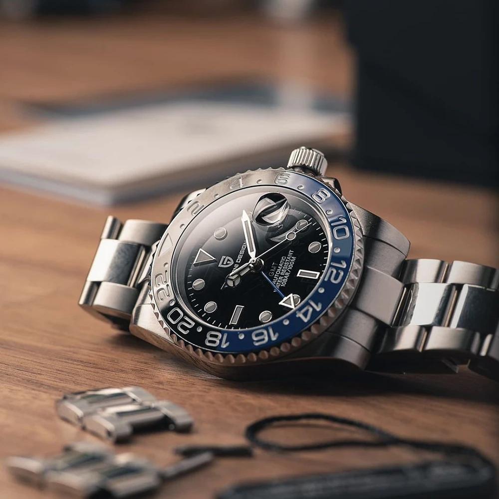 PAGANI DESIGN GMT Watches Men's Luxury Automatic Mechanical Wristwatch Sapphire Glass 40MM Stainless Steel Waterproof Watch PAGANI DESIGN GMT Watches Men's Luxury Automatic Mechanical Wristwatch Sapphire Glass 40MM Stainless Steel Waterproof Watch