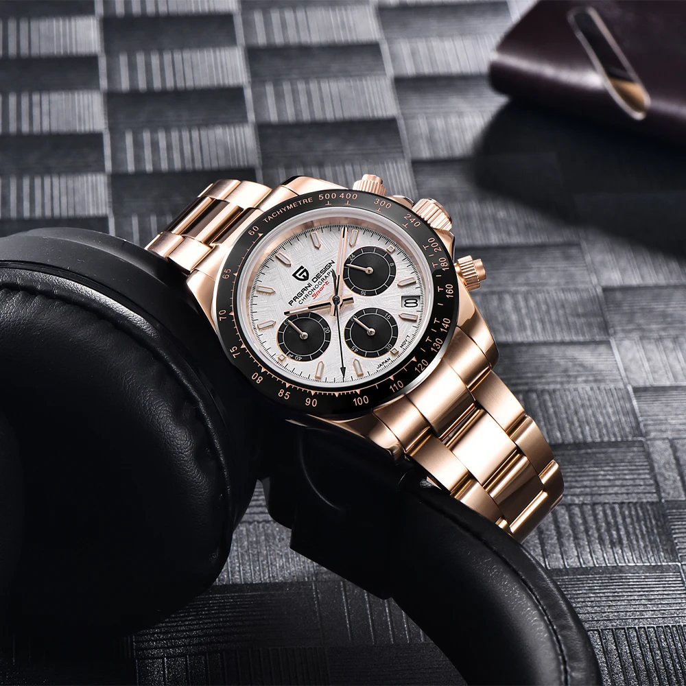 PAGANI DESIGN 2024 New PD-1644 Meteorite Dial Fashion Men Quartz Wristwatches 100M Sapphire Glass Chronograph relogio masculino PAGANI DESIGN 2024 New PD-1644 Meteorite Dial Fashion Men Quartz Wristwatches 100M Sapphire Glass Chronograph relogio masculino
