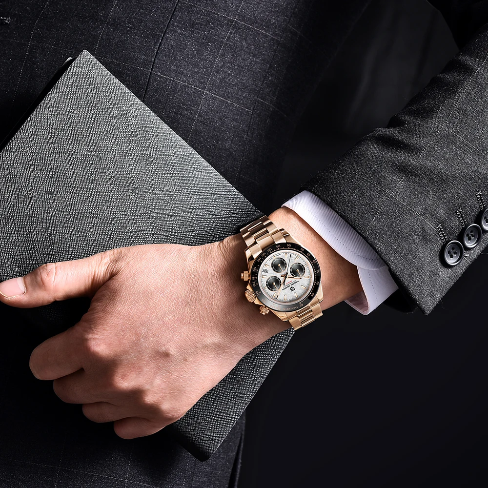 PAGANI DESIGN 2024 New PD-1644 Meteorite Dial Fashion Men Quartz Wristwatches 100M Sapphire Glass Chronograph relogio masculino PAGANI DESIGN 2024 New PD-1644 Meteorite Dial Fashion Men Quartz Wristwatches 100M Sapphire Glass Chronograph relogio masculino