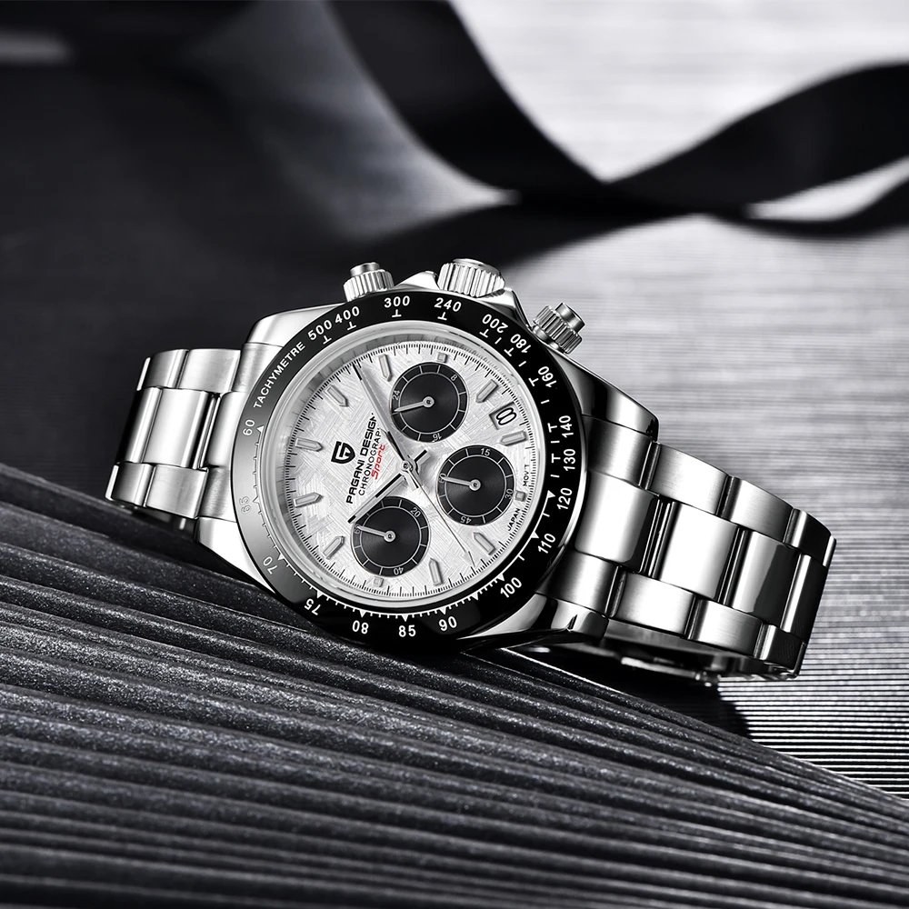 PAGANI DESIGN 2024 New PD-1644 Meteorite Dial Fashion Men Quartz Wristwatches 100M Sapphire Glass Chronograph relogio masculino PAGANI DESIGN 2024 New PD-1644 Meteorite Dial Fashion Men Quartz Wristwatches 100M Sapphire Glass Chronograph relogio masculino