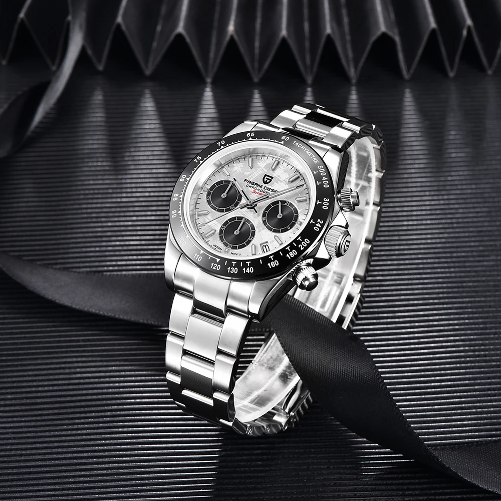 PAGANI DESIGN 2024 New PD-1644 Meteorite Dial Fashion Men Quartz Wristwatches 100M Sapphire Glass Chronograph relogio masculino PAGANI DESIGN 2024 New PD-1644 Meteorite Dial Fashion Men Quartz Wristwatches 100M Sapphire Glass Chronograph relogio masculino