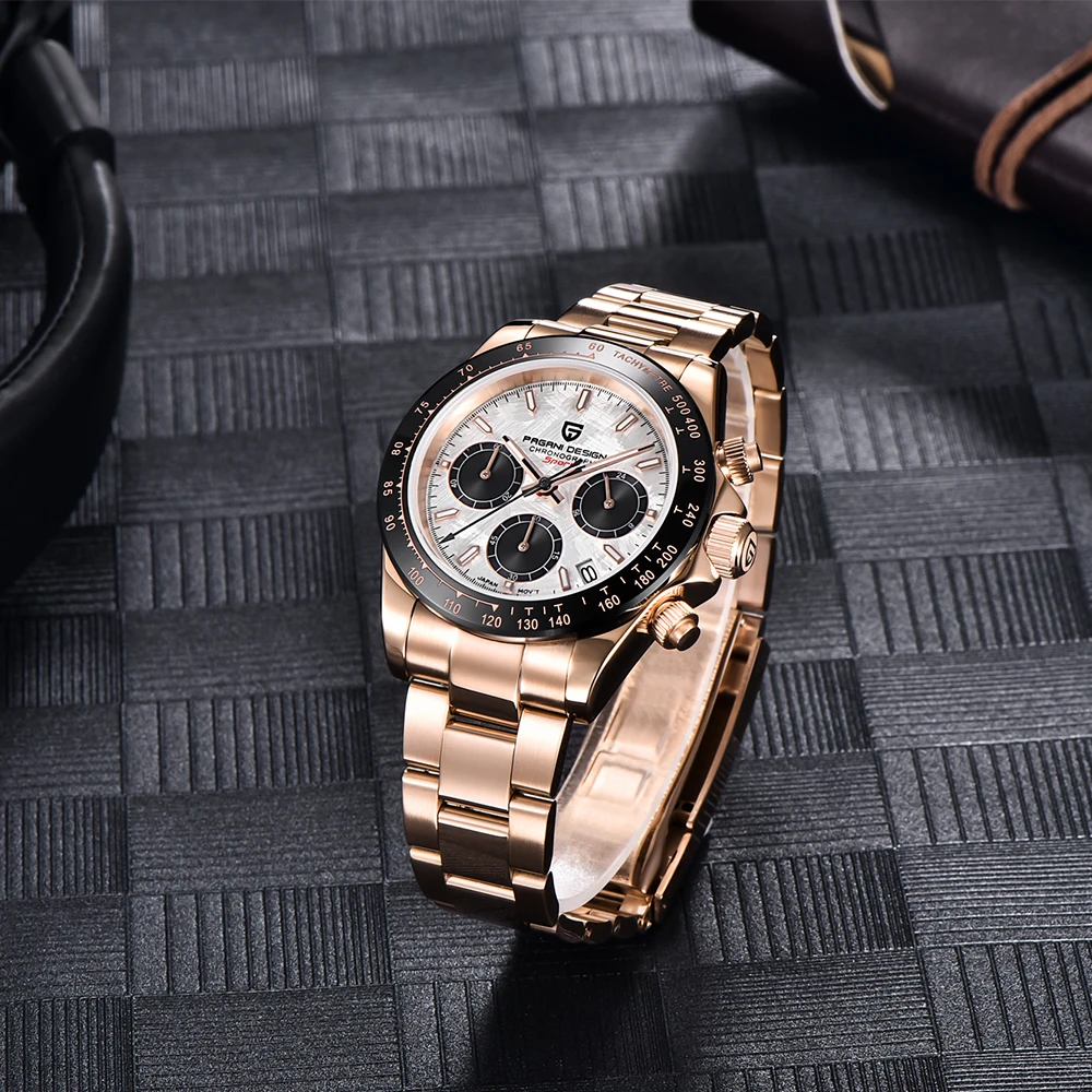 PAGANI DESIGN 2024 New PD-1644 Meteorite Dial Fashion Men Quartz Wristwatches 100M Sapphire Glass Chronograph relogio masculino PAGANI DESIGN 2024 New PD-1644 Meteorite Dial Fashion Men Quartz Wristwatches 100M Sapphire Glass Chronograph relogio masculino