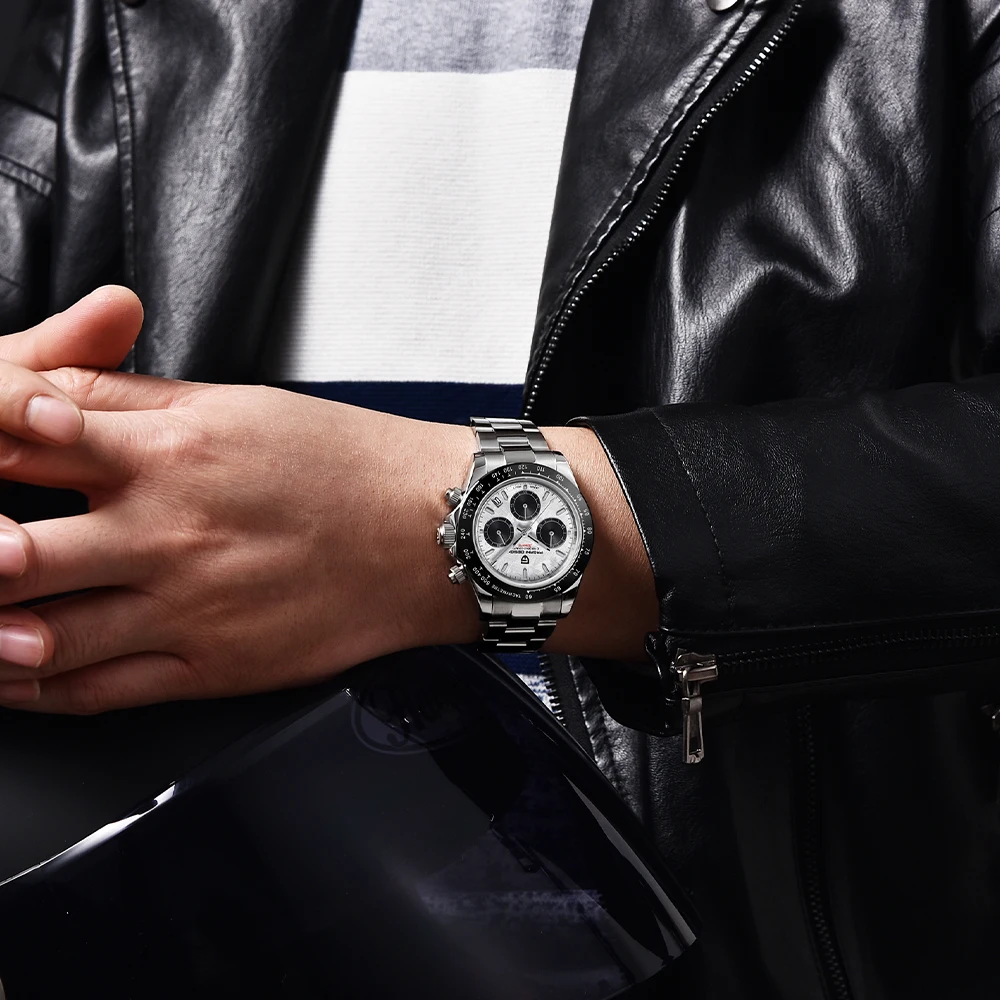 PAGANI DESIGN 2024 New PD-1644 Meteorite Dial Fashion Men Quartz Wristwatches 100M Sapphire Glass Chronograph relogio masculino PAGANI DESIGN 2024 New PD-1644 Meteorite Dial Fashion Men Quartz Wristwatches 100M Sapphire Glass Chronograph relogio masculino