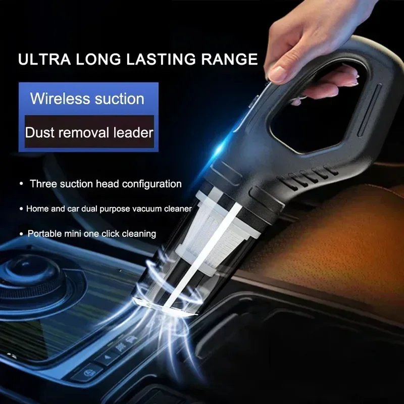 120W Portable Car Vacuum Cleaner USB Charging Handheld Cordless Vacuum Cleaner Powerful Suction for Auto/Home/Office/Pet Hair 120W Portable Car Vacuum Cleaner USB Charging Handheld Cordless Vacuum Cleaner Powerful Suction for Auto/Home/Office/Pet Hair
