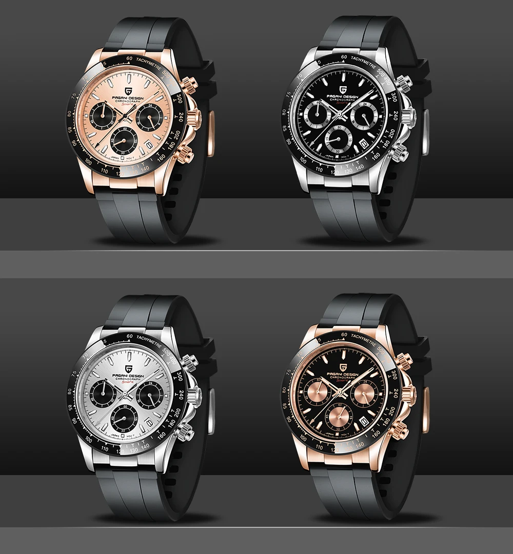 PAGANI DESIGN-Men's Quartz Watches, Sapphire, Automatic Date, Chronograph, Japan VK63, Waterproof Watch, Top Brand, New, 2024 PAGANI DESIGN-Men's Quartz Watches, Sapphire, Automatic Date, Chronograph, Japan VK63, Waterproof Watch, Top Brand, New, 2024