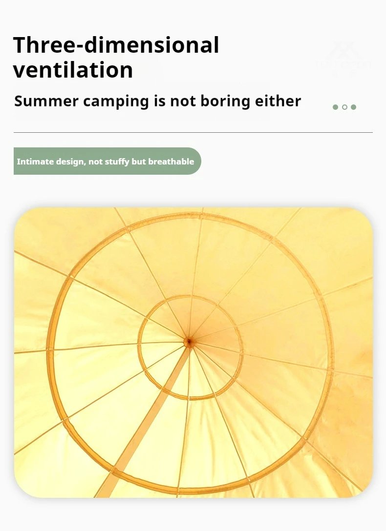 Lantern Safari Tent lamping Hotel Pyramid Sun High Quality Customizable Outdoor Camping Restaurant Pyramid Sunshade Canopy Party