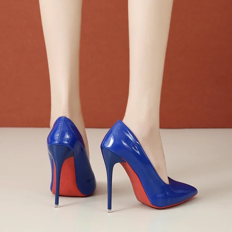Sexy Super High Ethnic Pumps with Thin Heels and Pointed Toe for Office & Career Red Bottom High Heels Plus Size Heels 44 45 Sexy Super High Ethnic Pumps with Thin Heels and Pointed Toe for Office & Career Red Bottom High Heels Plus Size Heels 44 45