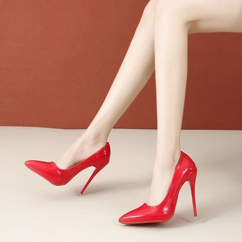 Sexy Super High Ethnic Pumps with Thin Heels and Pointed Toe for Office & Career Red Bottom High Heels Plus Size Heels 44 45 Sexy Super High Ethnic Pumps with Thin Heels and Pointed Toe for Office & Career Red Bottom High Heels Plus Size Heels 44 45