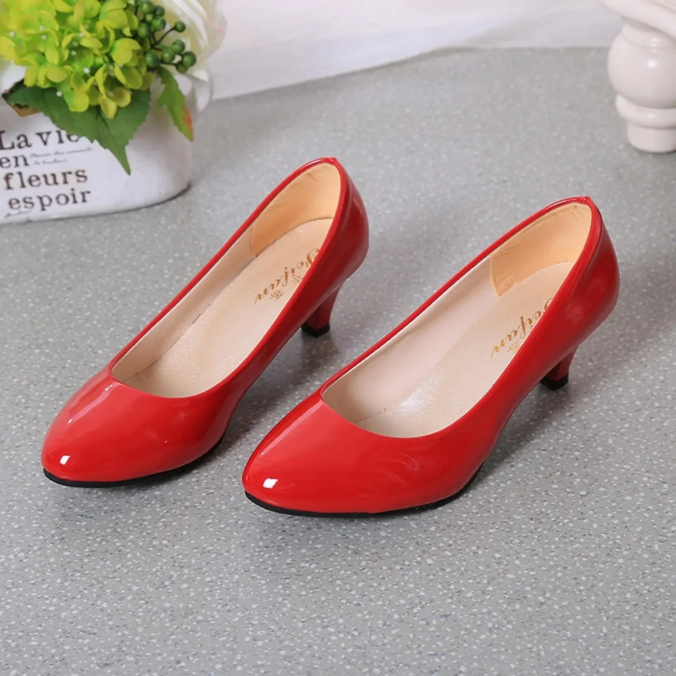 Women Pumps Nude Shallow Mouth Women Shoes New Fashion Office Work Wedding Party Shoes Ladies Low Heel Shoes Summer Heels Woeman