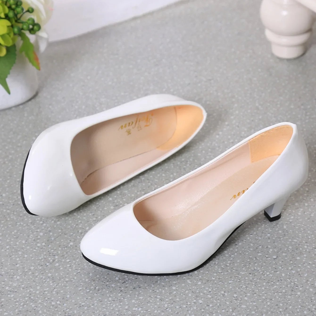 Women Pumps Nude Shallow Mouth Women Shoes New Fashion Office Work Wedding Party Shoes Ladies Low Heel Shoes Summer Heels Woeman