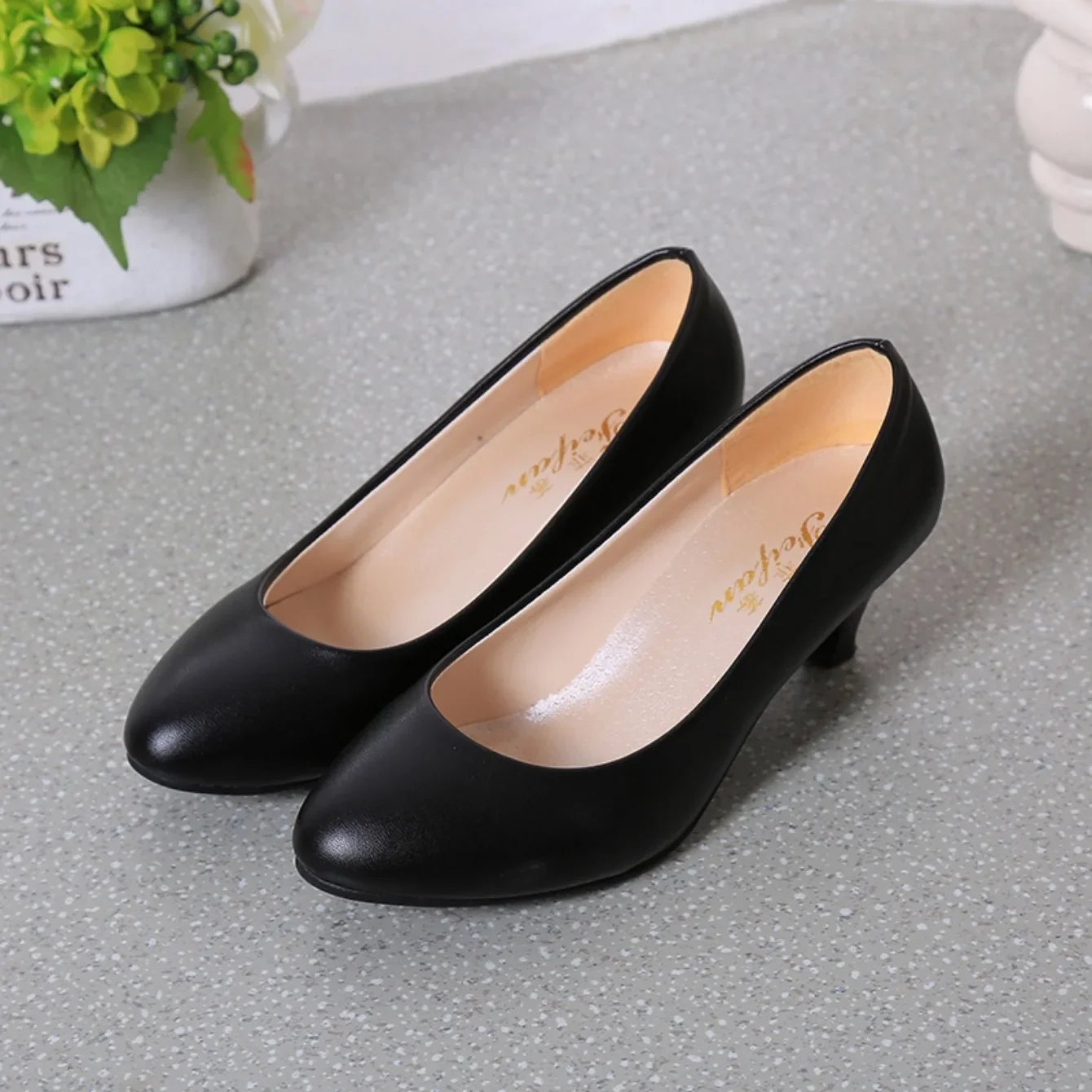 Women Pumps Nude Shallow Mouth Women Shoes New Fashion Office Work Wedding Party Shoes Ladies Low Heel Shoes Summer Heels Woeman