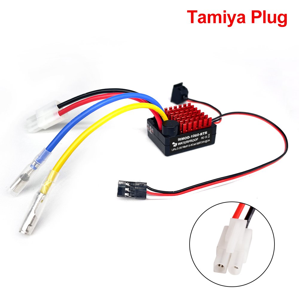 9IMOD 60A Brushed Fahrregler Fahrtenregler Speed Controller ESC f&uuml;r 1/10 RC Car