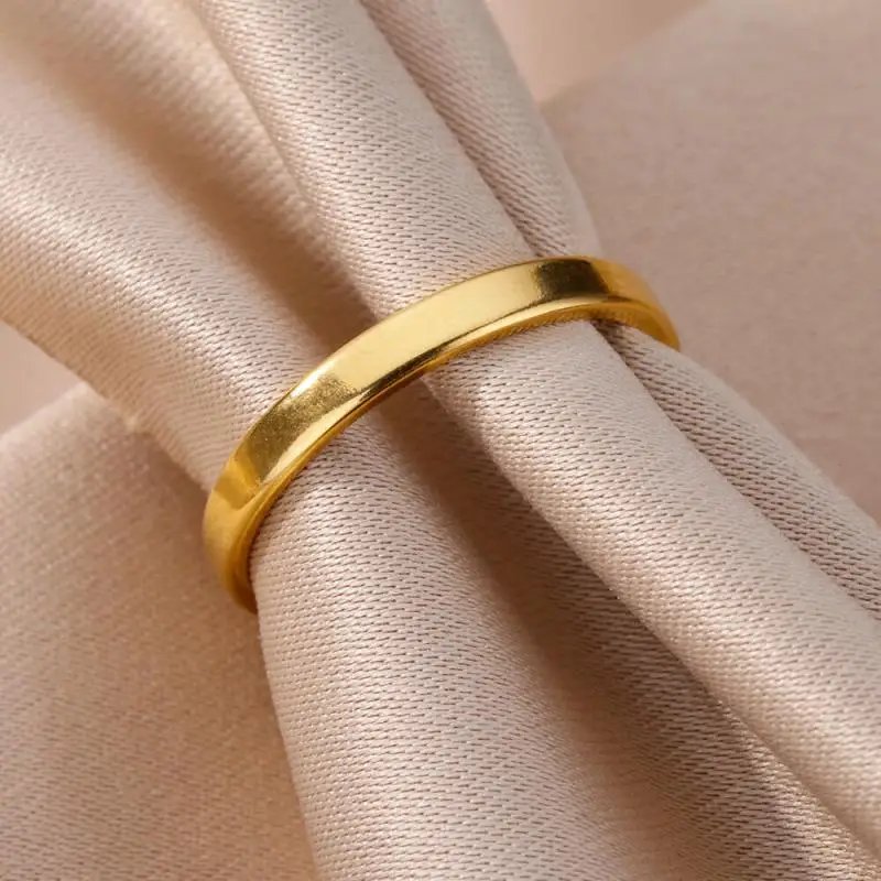 Stainless Steel Rings for Women Aesthetic Sunflower Gold Plated Wedding Couple Ring Jewelry Vintage Accessories Free Shipping