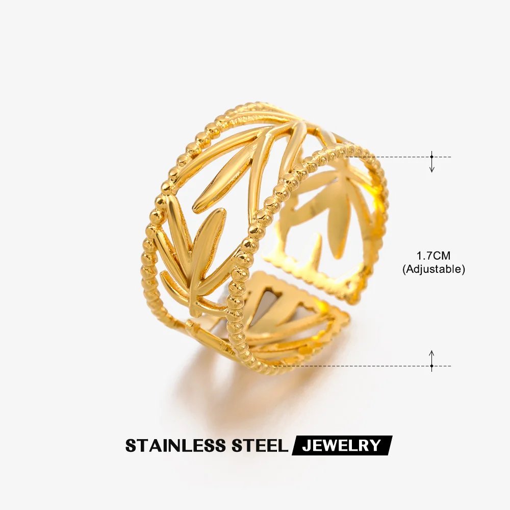 316L Stainless Steel Rings for Women Gold Color Rings Women's Ring Female Male Luxury Quality Jewelry Accessories Free Shipping