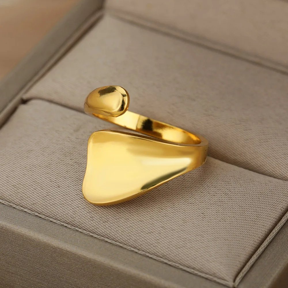 Stainless Steel Rings For Women Men Gold Color Engagement Wedding Party Ring Female Male Finger Jewelry Gift 2023 Free Shipping