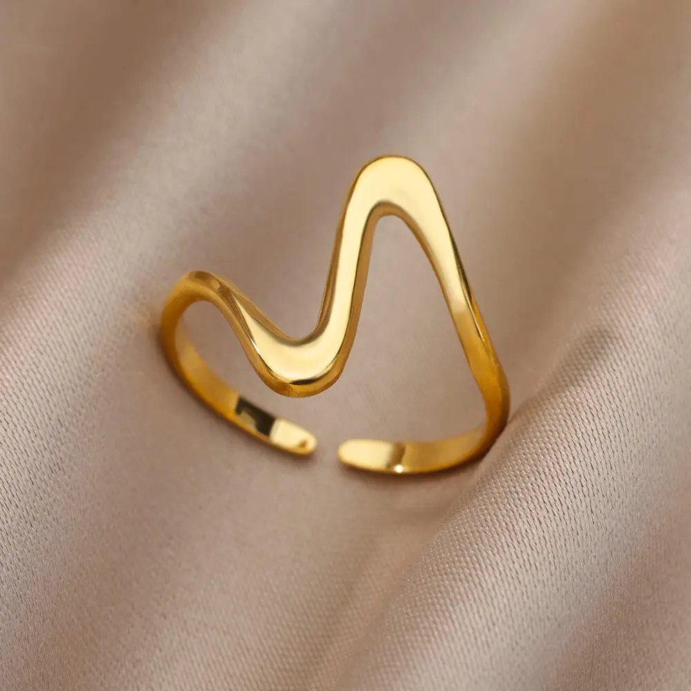 Stainless Steel Rings For Women Men Gold Color Engagement Wedding Party Ring Female Male Finger Jewelry Gift 2023 Free Shipping