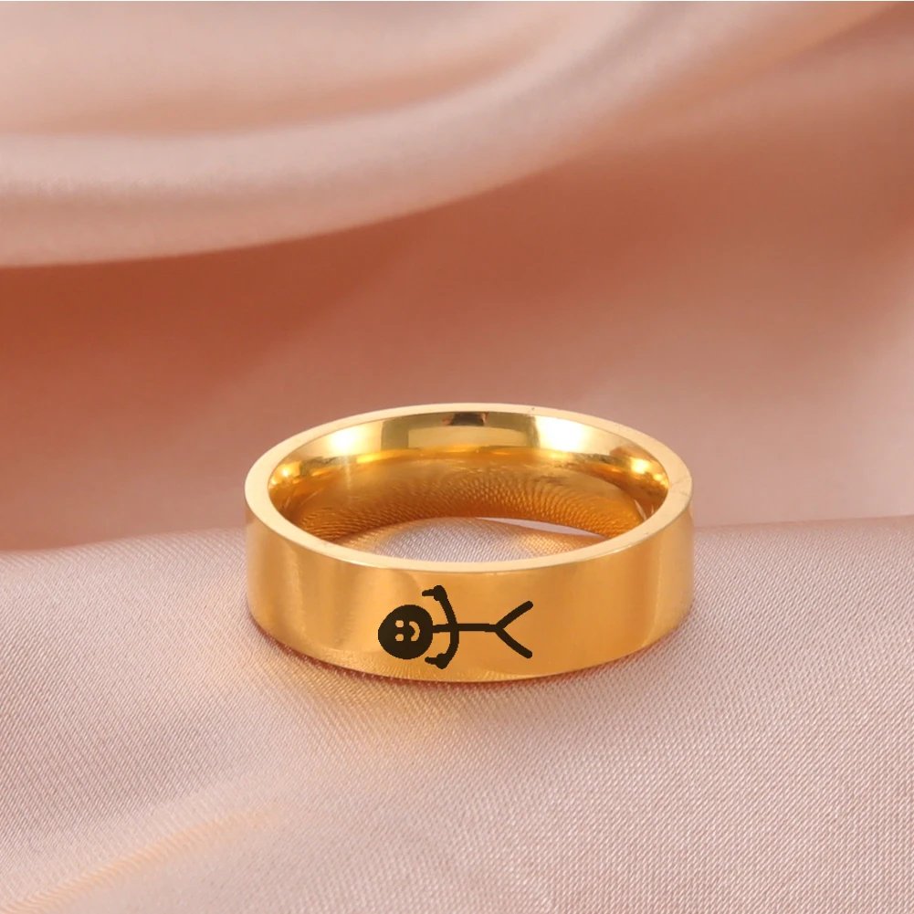 Dreamtimes Simple Trend Funny Middle Finger Stickman Ring Hip Hop Fuxk You Doodle Rings For Man Couple Party New Gifts Jewelry Dreamtimes Simple Trend Funny Middle Finger Stickman Ring Hip Hop Fuxk You Doodle Rings For Man Couple Party New Gifts Jewelry