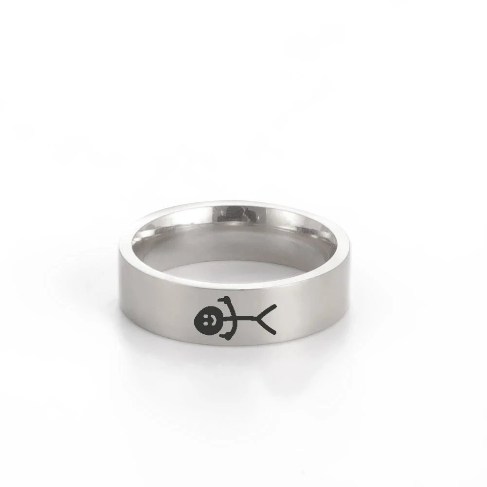 Dreamtimes Simple Trend Funny Middle Finger Stickman Ring Hip Hop Fuxk You Doodle Rings For Man Couple Party New Gifts Jewelry Dreamtimes Simple Trend Funny Middle Finger Stickman Ring Hip Hop Fuxk You Doodle Rings For Man Couple Party New Gifts Jewelry