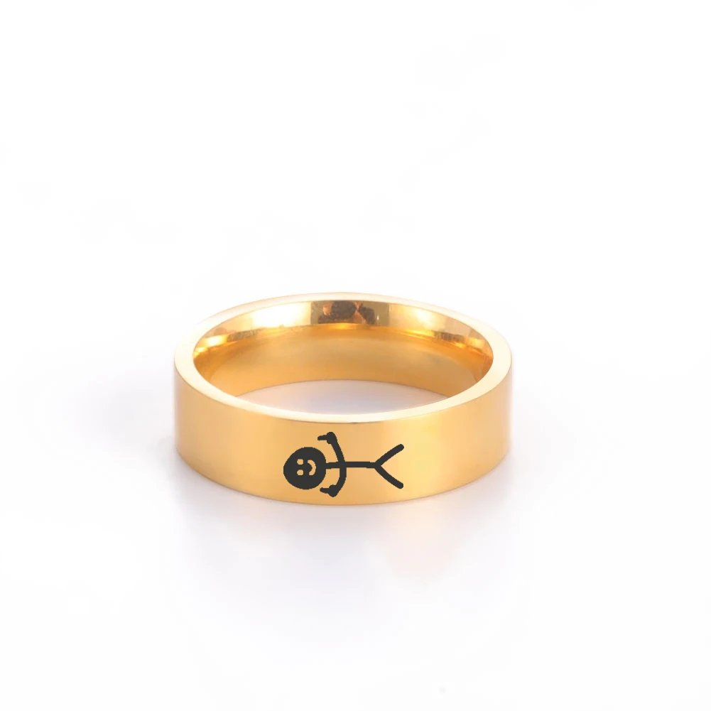 Dreamtimes Simple Trend Funny Middle Finger Stickman Ring Hip Hop Fuxk You Doodle Rings For Man Couple Party New Gifts Jewelry Dreamtimes Simple Trend Funny Middle Finger Stickman Ring Hip Hop Fuxk You Doodle Rings For Man Couple Party New Gifts Jewelry