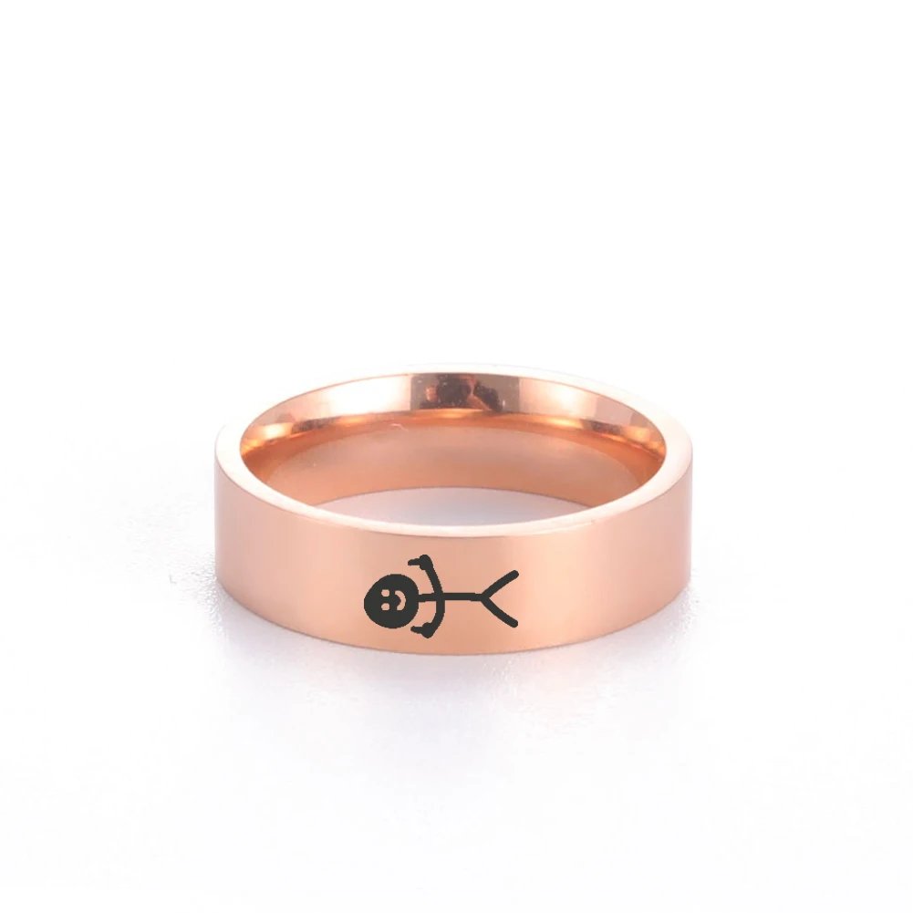 Dreamtimes Simple Trend Funny Middle Finger Stickman Ring Hip Hop Fuxk You Doodle Rings For Man Couple Party New Gifts Jewelry Dreamtimes Simple Trend Funny Middle Finger Stickman Ring Hip Hop Fuxk You Doodle Rings For Man Couple Party New Gifts Jewelry