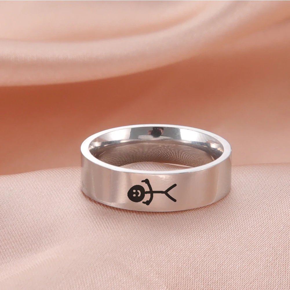 Dreamtimes Simple Trend Funny Middle Finger Stickman Ring Hip Hop Fuxk You Doodle Rings For Man Couple Party New Gifts Jewelry Dreamtimes Simple Trend Funny Middle Finger Stickman Ring Hip Hop Fuxk You Doodle Rings For Man Couple Party New Gifts Jewelry