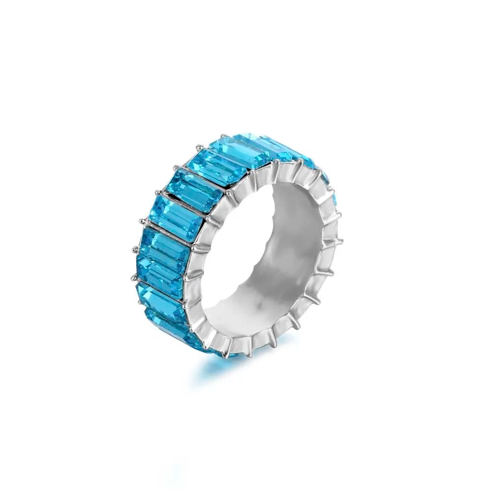 High Quality Rainbow Ring Cubic Engagement Ring for Women Eternity Colors Ring Females Jewelry Accessories Wholesale High Quality Rainbow Ring Cubic Engagement Ring for Women Eternity Colors Ring Females Jewelry Accessories Wholesale