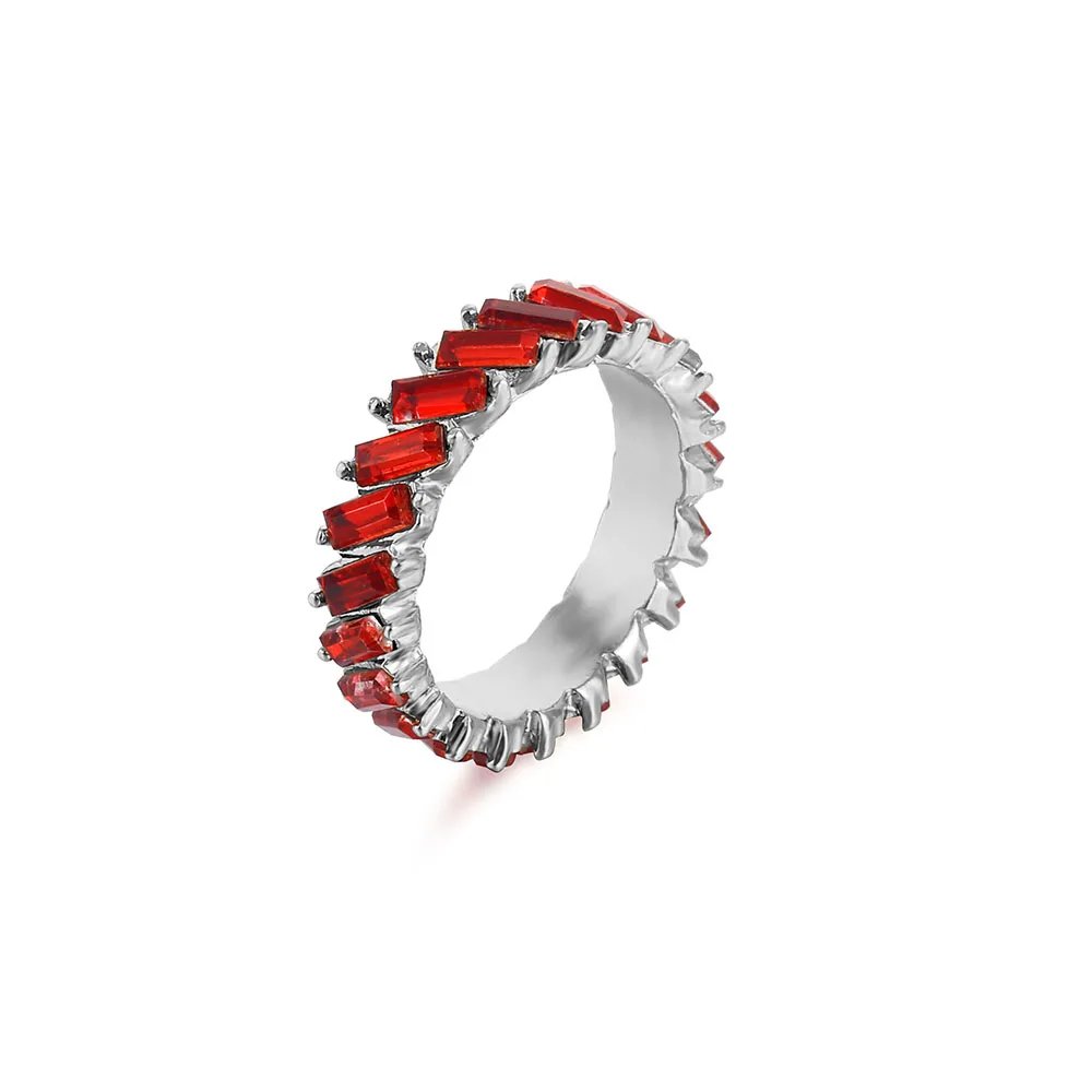 High Quality Rainbow Ring Cubic Engagement Ring for Women Eternity Colors Ring Females Jewelry Accessories Wholesale High Quality Rainbow Ring Cubic Engagement Ring for Women Eternity Colors Ring Females Jewelry Accessories Wholesale