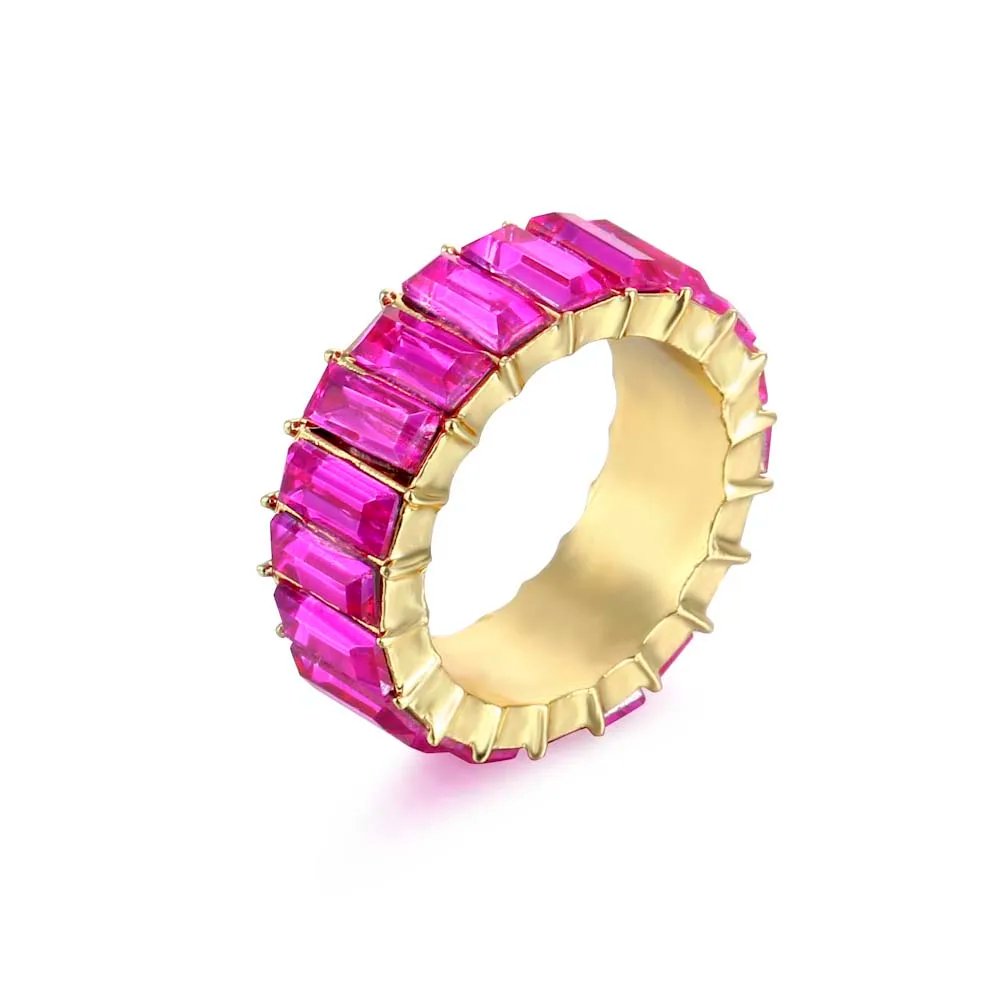 High Quality Rainbow Ring Cubic Engagement Ring for Women Eternity Colors Ring Females Jewelry Accessories Wholesale High Quality Rainbow Ring Cubic Engagement Ring for Women Eternity Colors Ring Females Jewelry Accessories Wholesale