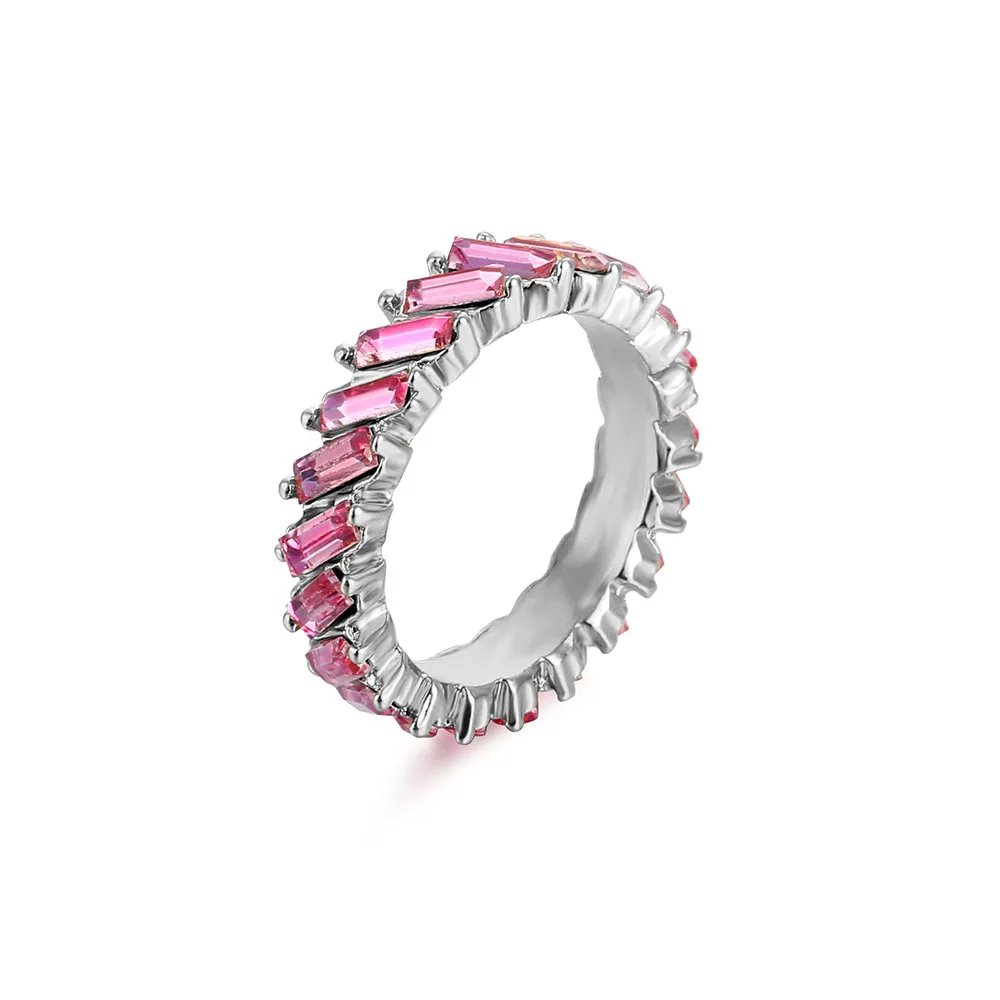 High Quality Rainbow Ring Cubic Engagement Ring for Women Eternity Colors Ring Females Jewelry Accessories Wholesale High Quality Rainbow Ring Cubic Engagement Ring for Women Eternity Colors Ring Females Jewelry Accessories Wholesale