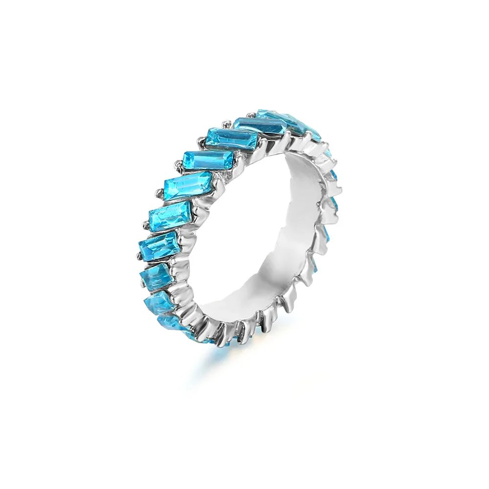 High Quality Rainbow Ring Cubic Engagement Ring for Women Eternity Colors Ring Females Jewelry Accessories Wholesale High Quality Rainbow Ring Cubic Engagement Ring for Women Eternity Colors Ring Females Jewelry Accessories Wholesale