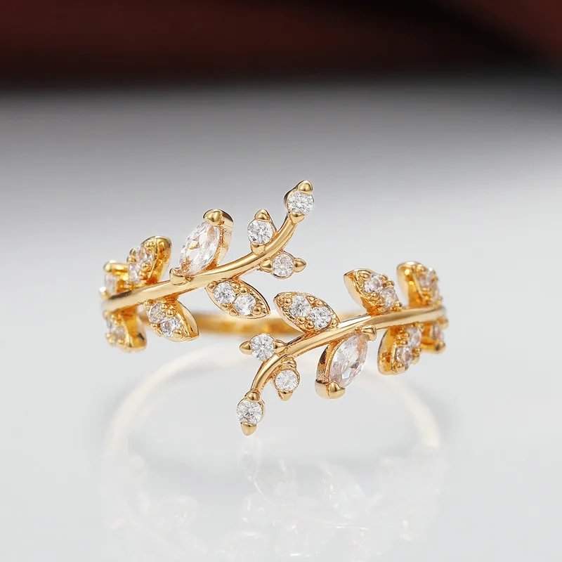 Boho Zircon Rings Set Gold Color Women Bohemia Crystal Letter LOVE Heart Moon Arrow Flower Ring Lovers Wedding Jewelry Gifts